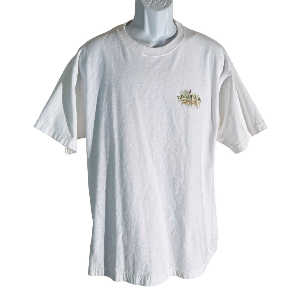 NEWPORT‎ BLUE Short Sleeve The Good Life Living Golf T-Shirt White XL